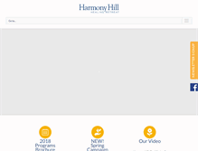 Tablet Screenshot of harmonyhill.org